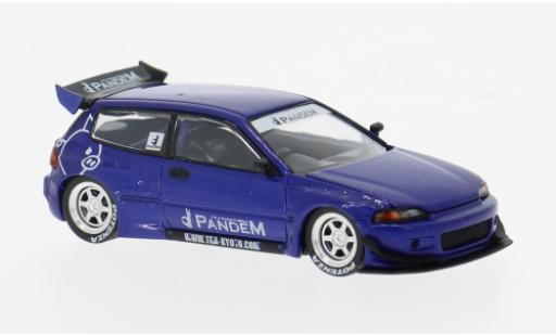 Honda Civic 1/64 Pop Race (EG6) v1.5 PANDEM blau 1:64 modellino in miniatura