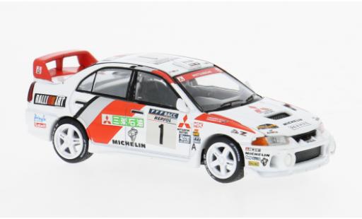 Mitsubishi Lancer 1/64 Pop Race Evo IV Rally Catalunya 1997 Ralliart #1 1:64 modellino in miniatura