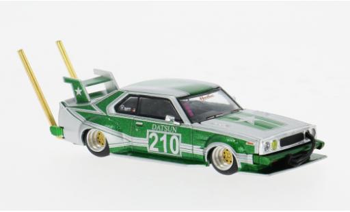 Nissan Skyline 1/64 Pop Race (C210) Bosozuko Style grün/silber 1:64 modellino in miniatura
