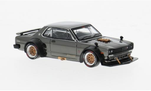 Nissan Skyline 1/64 Pop Race GT-R V8 Drift chrom 1:64 modellino in miniatura