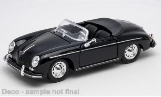Porsche 356 1/24 Welly A Speedster schwarz 1:24 modellino in miniatura