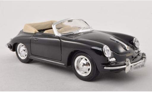 Porsche 356 1/24 Welly B Cabriole schwarz 1:24 modellino in miniatura