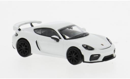 Porsche Cayman GT4 1/87 Minichamps 718 (981) weiss 2019 1:87 modellino in miniatura