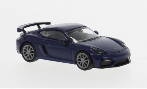 Porsche Cayman GT4 1/87 Minichamps 718 blau 1:87 modellino in miniatura