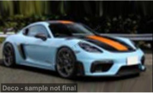 Porsche Cayman GT4 1/43 Solido 718 RS blau/orange 1:43 modellino in miniatura
