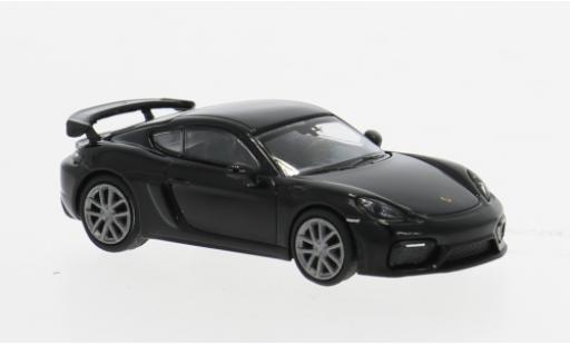 Porsche Cayman GT4 1/87 Minichamps 718 schwarz 1:87 modellino in miniatura