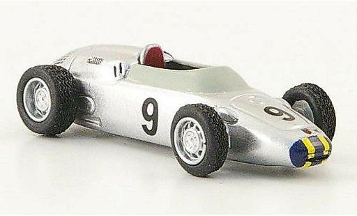 Porsche 718 Base 1/87 Bub formula 2 No.9 J.Bonnier grigio modellini auto