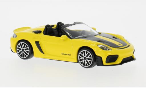 Porsche 718 1/43 Burago Spyder RS gelb 2024 1:43 Bburago modellino in miniatura