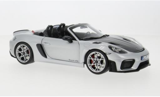 Porsche 718 1/18 Norev Spyder RS silber 1:18 modellino in miniatura