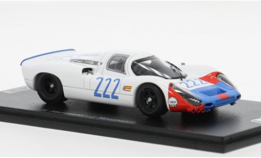 Porsche 907 1/43 Spark Targa Florio 1968 #222 H.Hermann/J.Neerpasch 1:43 modellino in miniatura
