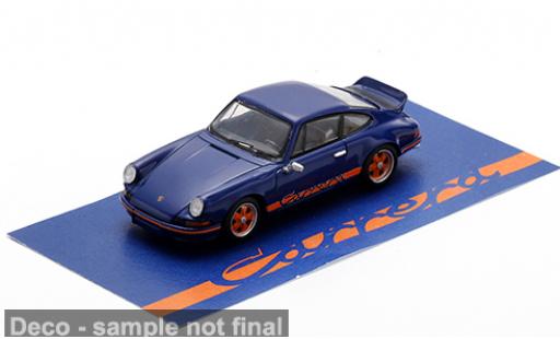 Porsche 911 1/64 Spark 2.7 RS blau/orange 1973 1:64 modellino in miniatura