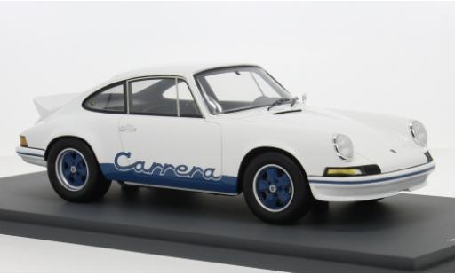 Porsche 911 1/18 Spark 2.7 RS Presentation weiss/Dekor 1972 1:18 modellino in miniatura