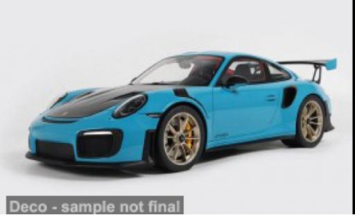 Porsche 991 GT2 RS 1/12 GT Spirit 911 (.2) blau/schwarz 2018 1:12 modellino in miniatura