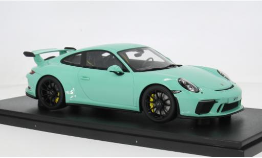 Porsche 991 GT3 1/18 GT Spirit 911 (.2) gr&uuml;n 2018 1:18 modellino in miniatura