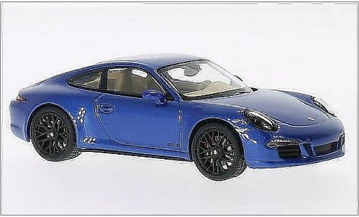 Porsche 911 GTS 1/43 Schuco Carrera 4 metallicoo blu 2014 modellini auto