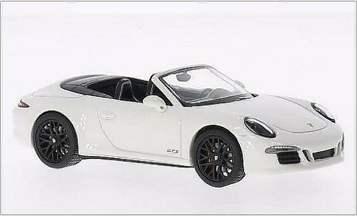 Porsche 911 GTS 1/43 Schuco Carrera Cabrio bianco/nero 2014 modellini auto