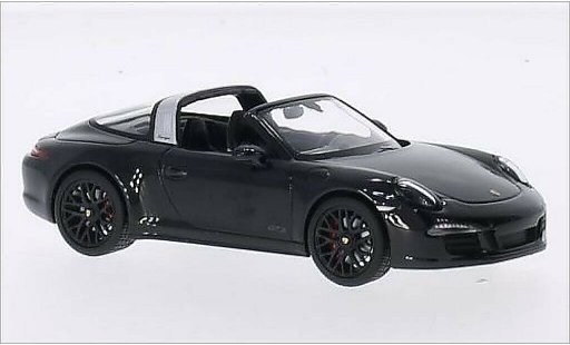 Porsche 911 Targa 1/43 Schuco 4 GTS metallicoo nero modellini auto