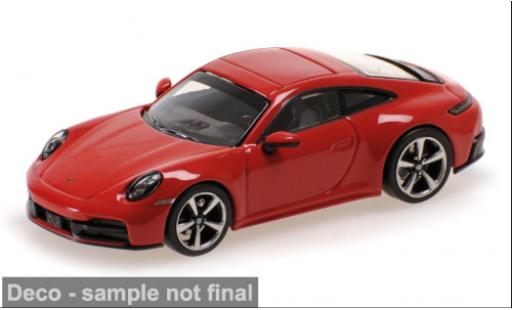Porsche 992 1/64 Minichamps 911 (.2) Carrera rot 2025 1:64 modellino in miniatura