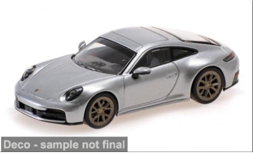 Porsche 992 1/64 Minichamps 911 (.2) Carrera silber 2025 1:64 modellino in miniatura