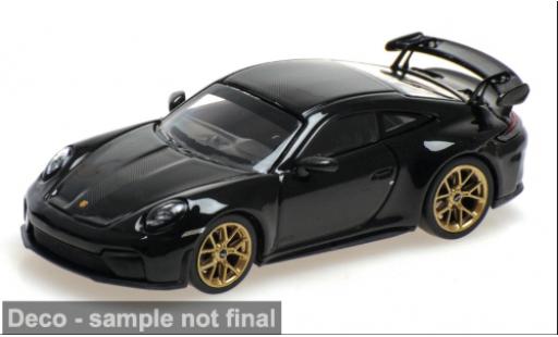 Porsche 992 GT3 1/64 Minichamps 911 (.2) schwarz 2025 1:64 modellino in miniatura