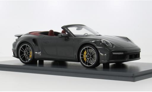 Porsche 992 Turbo s 1/18 Schuco 911  Turbo S Cabriolet grau 2022 1:18 modellino in miniatura