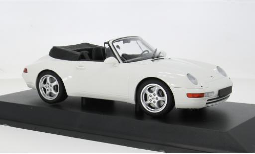 Modellini auto Porsche 993 911  Cabriolet weiss 1994 1/18 Minichamps