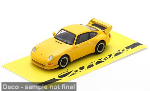 Porsche 993 1/64 Spark 911  RS Clubsport gelb/schwarz 1995 1:64 modellino in miniatura