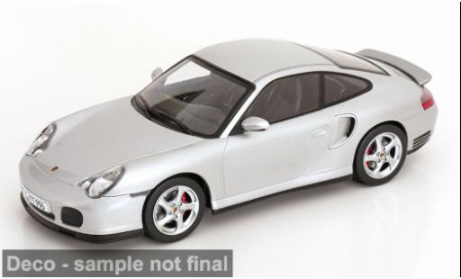 Modellini auto Porsche 911 Turbo argento 2000 1/18 KK Scale