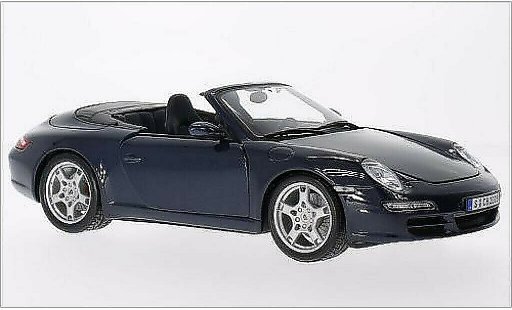 Porsche 911 S 1/18 Maisto Carrera Cabrio metallicoo blu modellini auto