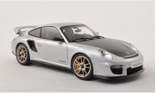 Porsche 997 GT2 1/18 AUTOart 911  silber 1:18 modellino in miniatura