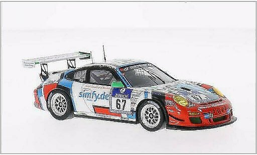 Porsche 911 GT3 CUP 1/43 Spark No.67 Teichmann Racing Raceunion 24h Nurburgring 2014 /S.van modellini auto