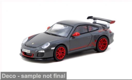 Porsche 997 GT3 RS 1/64 Tarmac Works 911  grau/rot 2008 1:64 modellino in miniatura