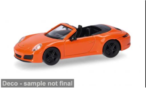 Modellini auto Porsche 911 Carrera 2 orange 1/87 Herpa