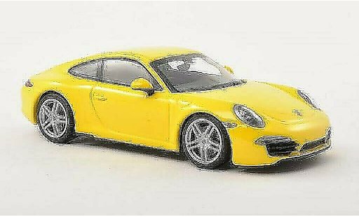 Porsche 911 Carrera 1/43 Minichamps giallo 2012 modellini auto