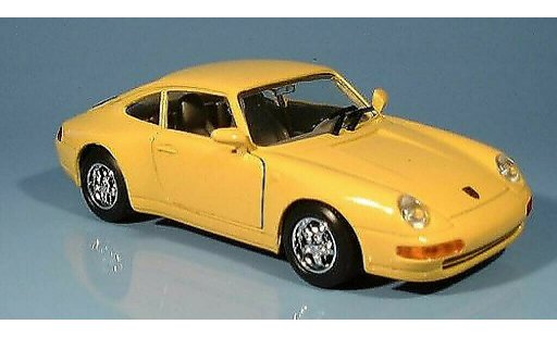 Porsche 911 Carrera 1/24 Motormax giallo modellini auto