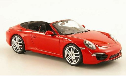 Porsche 911 Carrera 1/43 Minichamps Cabrio rosso 2011 modellini auto