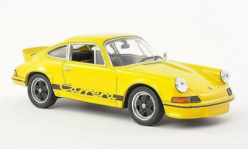 Porsche 911 Carrera 1/43 Welly 2.7 giallo/nero 1973 modellini auto