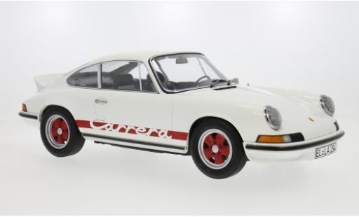 Porsche 911 1/12 Norev Carrera RS 2.7 weiss/rot 1973 1:12 modellino in miniatura
