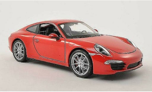 Porsche 911 S 1/24 Welly Carrera rosso modellini auto