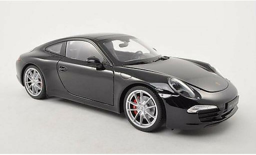Porsche 911 S 1/18 Welly Carrera nero modellini auto