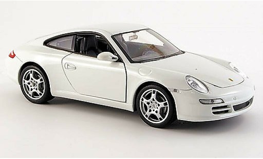 Porsche 911 S 1/24 Welly Carrera bianco modellini auto
