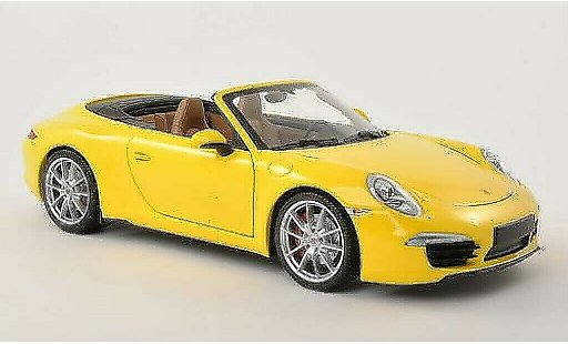 Porsche 911 S 1/18 Minichamps Carrera Cabrio giallo 2011 modellini auto