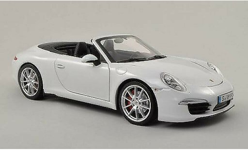 Porsche 911 S 1/18 Minichamps Carrera Cabrio bianco modellini auto