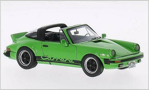 Porsche 911 Targa 1/43 Neo Carrera verde/Dekor 1985 modellini auto