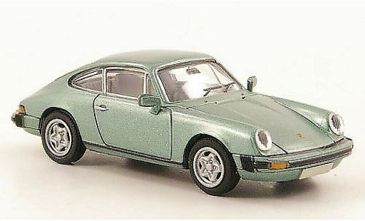 Porsche 911 Base 1/87 Brekina Coupe verde-met. modellini auto