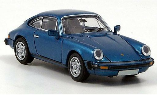 Porsche 911 Base 1/87 Brekina Coupe blu modellini auto