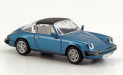 Porsche 911 Targa 1/87 Brekina G-Modell blu abnehmbares tetto modellini auto
