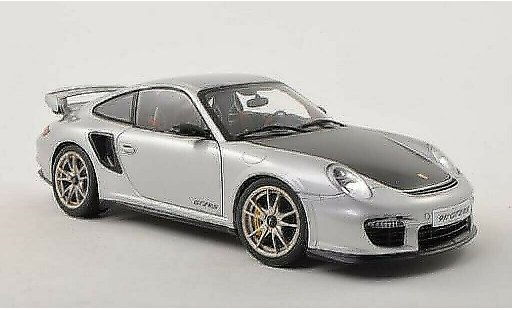 Porsche 911 GT2 1/18 Autoart grigio/carbon 2010 modellini auto