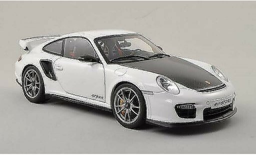 Porsche 911 GT2 1/18 Autoart bianco/carbon 2010 modellini auto