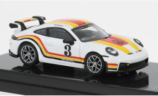 Porsche 992 GT3 1/64 Para64 911 (.2) weiss/Dekor 2025 1:64 modellino in miniatura